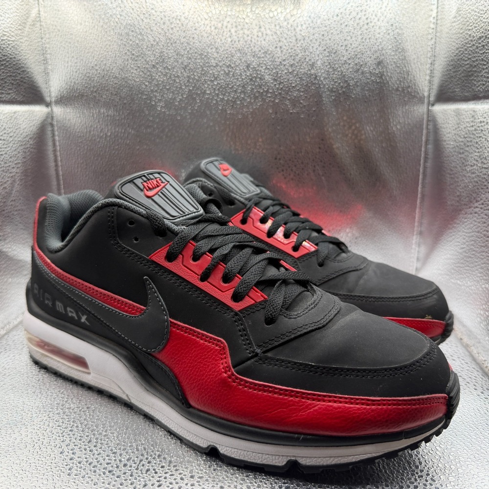 Size 12 Nike Air Max LTD 3 Black Gym Red-Anthracite Mens Sneakers 687977-006